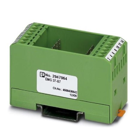 EMG 37-B7 2947064 PHOENIX CONTACT Módulo para equipar, compuesto por carcasa, bornes de conexión MKDS 3 y pl..