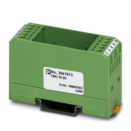 EMG 30-B5 2947873 PHOENIX CONTACT Módulo para equipar, compuesto por carcasa, bornes de conexión MKDS 3 y pl..