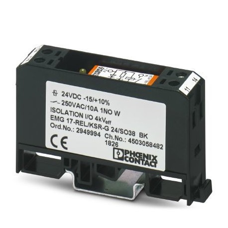 EMG 17-REL/KSR-G 24/SO38 BK 2949994 PHOENIX CONTACT Baustein