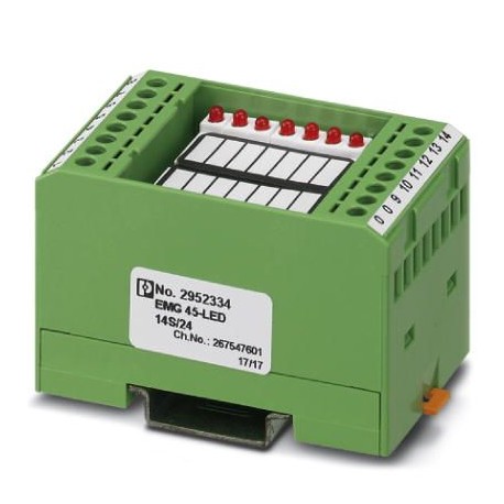 EMG 45-LED 14S/24 2952334 PHOENIX CONTACT bloc d'affichage