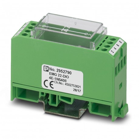 EMG 22-DIO 4E-1N5408 2952790 PHOENIX CONTACT Módulo de diodos, con 4 diodos, de conexión individual, tipo de..