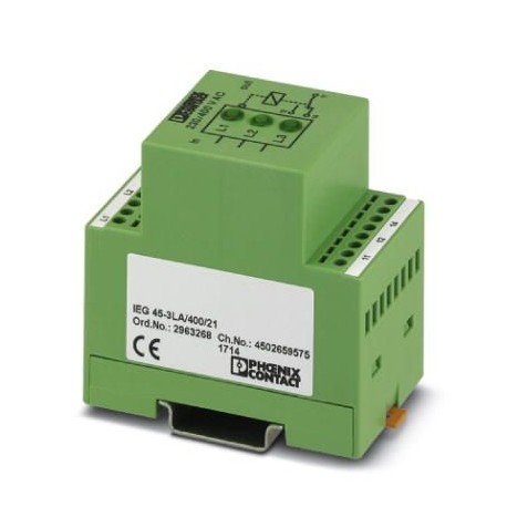 IEG 45-3LA/400/21 2963268 PHOENIX CONTACT Voltage indication module, with relay contact output, 1 PDT, opera..