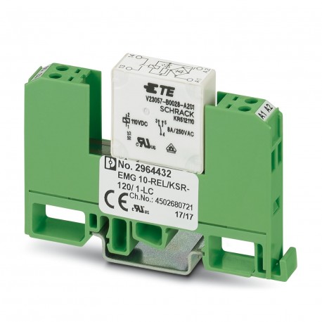 EMG 10-REL/KSR-120/ 1-LC 2964432 PHOENIX CONTACT Módulo de relés, con mini-relé de conmutación soldado, cont..