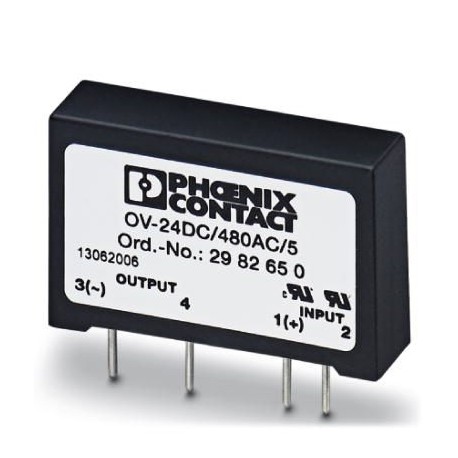 OV-24DC/480AC/5 2982650 PHOENIX CONTACT Relé de estado sólido, para la amplificación de señales y la separac..