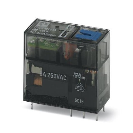 REL-MR- 24DC/21-21/MS 2987943 PHOENIX CONTACT Relé miniatura enchufable, con contacto de potencia, 2 contact..
