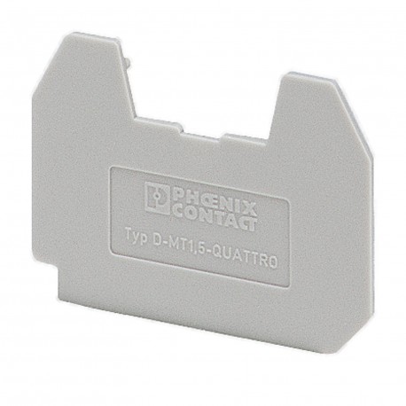 D-MT 1,5-QUATTRO 3002982 PHOENIX CONTACT Tapa final, profundidad: 24,3 mm, anchura: 1 mm, altura: 33,6 mm, c..