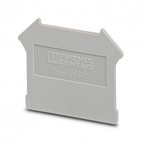 D-UK 4/10 3003020 PHOENIX CONTACT Tapa final, profundidad: 35,9 mm, anchura: 1,8 mm, altura: 42,5 mm, color:..