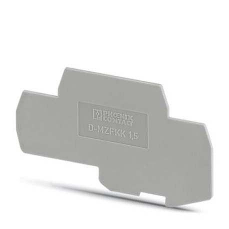 D-MZFKK 1,5 3029839 PHOENIX CONTACT Tapa final, Longitud: 67,5 mm, Anchura: 1 mm, Color: gris