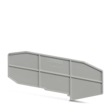 D-SRTK 6 3029981 PHOENIX CONTACT Tapa final, profundidad: 44,5 mm, anchura: 2 mm, altura: 113 mm, color: gris