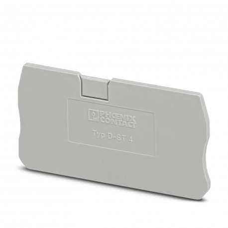 D-ST 4 3030420 PHOENIX CONTACT Tapa final, profundidad: 29 mm, anchura: 2,2 mm, altura: 55,9 mm, color: gris