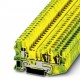 STU 4-TWIN-PE 3033074 PHOENIX CONTACT Borne de tierra para carril, tipo de conexión: Conexión por resorte, C..