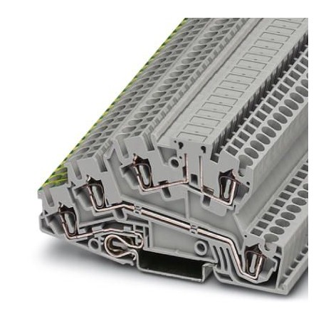STI 2,5-PE/L/LB 3035205 PHOENIX CONTACT Borne de tierra para distribución, Conexión por resorte, sección: 0,..