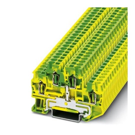 STTB 2,5-PE 3036026 PHOENIX CONTACT Borne de doble piso conductor de protección, número de conexiones: 4, ti..