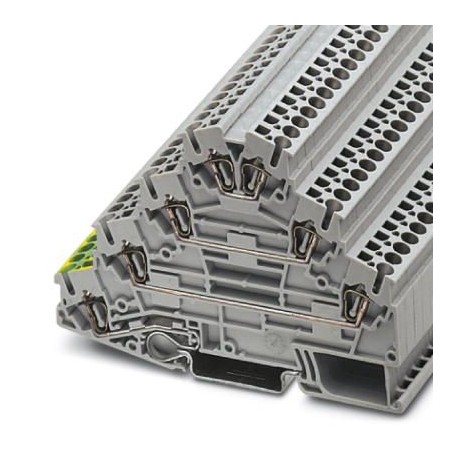 ST 2,5-PE/3L 3036055 PHOENIX CONTACT Borne para motores, cuatro pisos, con base PE, tipo de conexión: conexi..