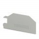 D-STI 10/16 3038309 PHOENIX CONTACT Tapa final, longitud: 89,5 mm, anchura: 2 mm, altura: 49 mm, color: gris