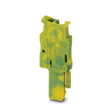 SP 2,5/ 1 GNYE 3040708 PHOENIX CONTACT Conector, tensión nominal: 500 V, corriente nominal: 24 A, número de ..