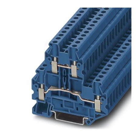 UTTB 4 BU 3044791 PHOENIX CONTACT Borne de doble piso con conexión por tornillo, sección: 0,14 mm2 6 mm2, AW..