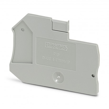 D-UT 4-TWIN/ 1P 3045237 PHOENIX CONTACT Tapa final, profundidad: 39,8 mm, anchura: 2,2 mm, altura: 55,2 mm, ..