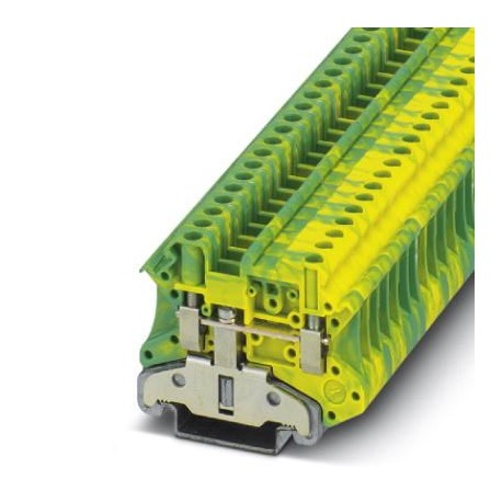 UT 4-MTD-PE/S 3046207 PHOENIX CONTACT Borna de tierra, número de conexiones: 2, tipo de conexión: Conexión p..