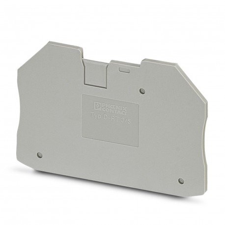 D-RT 3/5 3049097 PHOENIX CONTACT Tapa final, profundidad: 42,2 mm, anchura: 2,2 mm, altura: 65 mm, color: gr..