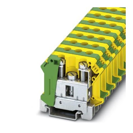 UTI 35-PE 3074091 PHOENIX CONTACT Borne de tierra para distribución, Conexión por tornillo, Sección de dimen..