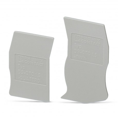 DS-QTC 1,5 3205200 PHOENIX CONTACT Tapa final para segmento, profundidad: 39,3 mm, altura: 94 mm, color: gris