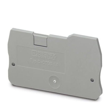 D-QTCS 1,5 3206270 PHOENIX CONTACT Tapa final, longitud: 54 mm, anchura: 2,2 mm, altura: 39,3 mm, color: gris