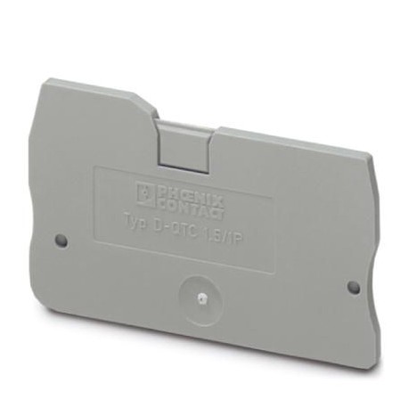 D-QTC 1,5/1P 3206322 PHOENIX CONTACT Tapa final, profundidad: 39,3 mm, anchura: 2,2 mm, altura: 53,5 mm, col..