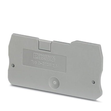 D-QTCS 2,5 3206584 PHOENIX CONTACT Tapa final, longitud: 59,7 mm, anchura: 2,2 mm, altura: 31,6 mm, color: g..