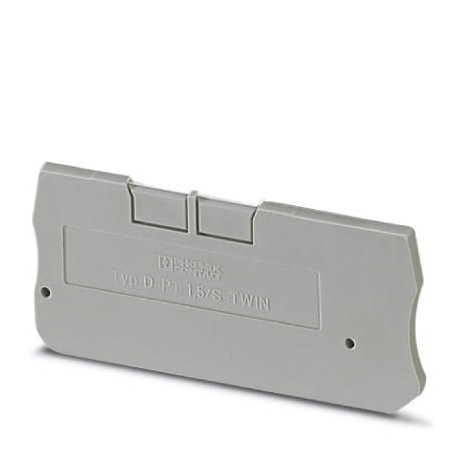 D-PT 1,5/S-TWIN 3208184 PHOENIX CONTACT Tapa final, profundidad: 24,3 mm, anchura: 2,2 mm, altura: 54 mm, co..