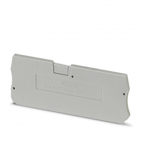 D-PT 1,5/S-QUATTRO 3208375 PHOENIX CONTACT Tapa final, profundidad: 24,3 mm, anchura: 2,2 mm, altura: 63,2 m..