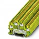 PTTB 1,5/S-PE 3208537 PHOENIX CONTACT Borne de doble piso conductor de protección, número de conexiones: 4, ..