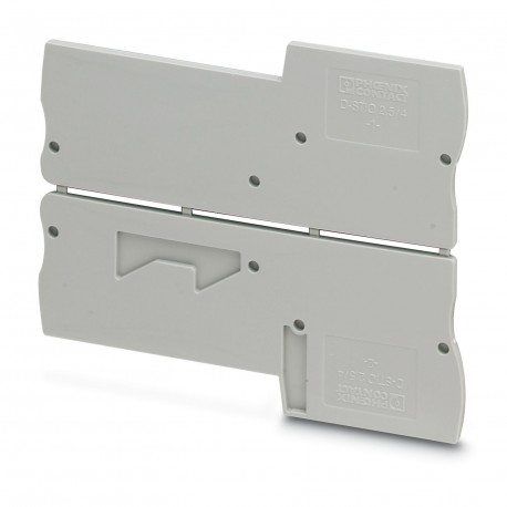 D-STIO 2,5/4 3209125 PHOENIX CONTACT Tapa final, profundidad: 36,8 mm, anchura: 2,2 mm, altura: 92,3 mm, col..