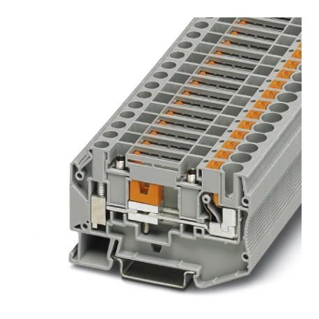 PTU 6-T-P 3209530 PHOENIX CONTACT Borne interrump. para circ. medida, con hembras roscadas para tomas de pru..