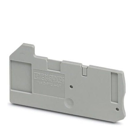 D-PTU 4-MT 3209534 PHOENIX CONTACT Tapa final, longitud: 71 mm, anchura: 2,2 mm, altura: 35,1 mm, color: gris