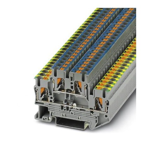 PTTB 2,5-PE/N 3210981 PHOENIX CONTACT Bloc de jonction à 2 niveaux pour conducteur protection