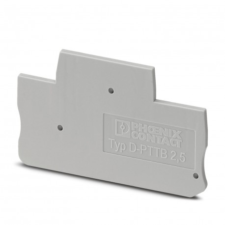 D-PTTB 2,5 3211634 PHOENIX CONTACT Tapa final, profundidad: 39,6 mm, anchura: 2,2 mm, altura: 68 mm, color: ..