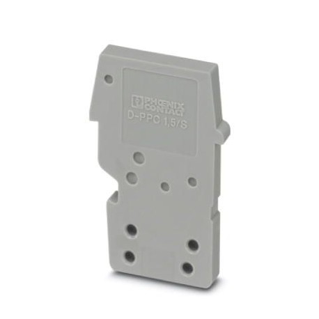 D-PPC 1,5/S 3213690 PHOENIX CONTACT Tapa final, profundidad: 27 mm, anchura: 3 mm, altura: 17,8 mm, color: g..