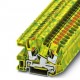 PTI 6-PE 3213966 PHOENIX CONTACT Borne de tierra para distribución, tensión nominal: 800 V, Conexión push-in..