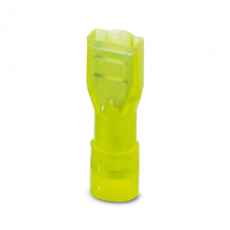 C-SCFFI 6/6,3X0,8 3240541 PHOENIX CONTACT Casquillo enchufable plano, totalmente aislado, amarillo, 4 ... 6 ..