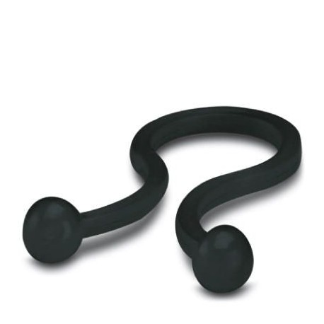 WG-D HF 12,7 BK 3241104 PHOENIX CONTACT Clip fermacavo a torsione