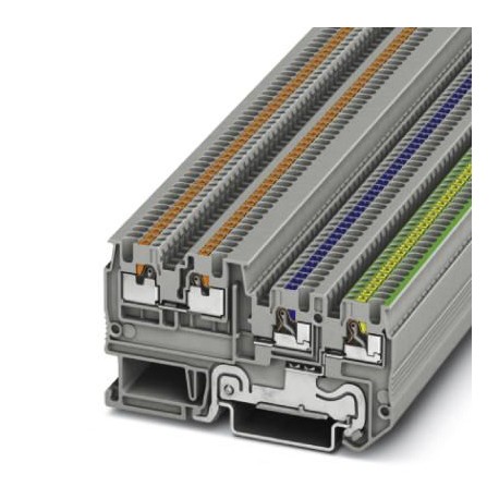 PTIO 1,5/S/3-PE 3244449 PHOENIX CONTACT Клеммный модуль для подключения датчиков и исполнительных элементов