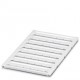 UC-TMF 12 0819233 PHOENIX CONTACT Marcador para bornes, Estera, blanco, sin rotular, rotulable con: BLUEMARK..
