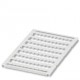UC1-TMF 6 0821483 PHOENIX CONTACT Marcador para bornes, Estera, blanco, sin rotular, rotulable con: BLUEMARK..