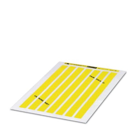 BMK 19X11 YE CUS 0824230 PHOENIX CONTACT Feuille d'étiquettes en tissu, à commander : feuille à feuille, jau..