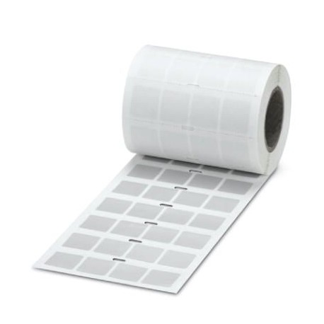 EML (21,5X21,5)R SR CUS 0824312 PHOENIX CONTACT Etiqueta, disponible: por líneas, plata/mate, rotulado según..