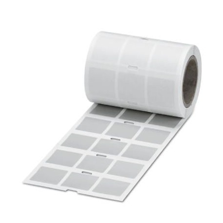 EML (26,5X26,5)R SR CUS 0824321 PHOENIX CONTACT Etiquette, à commander : sous forme de ligne, argent/mat, im..