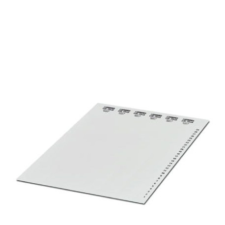 ESL 29X8 CUS 0824401 PHOENIX CONTACT Tira de rotulación, disponible: Codo, blanco, rotulado según las indica..