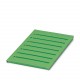 UC-TM 6 GN CUS 0824591 PHOENIX CONTACT Marcador para bornes, disponible: por esteras, verde, rotulado según ..