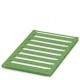 UC-TMF 10 GN CUS 0824664 PHOENIX CONTACT Marcador para bornes, disponible: por esteras, verde, rotulado segú..